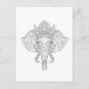 Search for zen doodle postcards Elephant