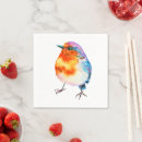 Search for christmas robin napkins Bird