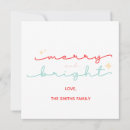 Search for merry and bright invitations Red