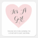 Search for pink its a girl stickers Baby shower