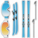 Search for sports equipment stickers Skiing