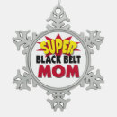 Search for taekwondo christmas tree decorations Black belt
