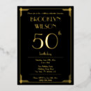 Search for great gatsby birthday invitations Gold