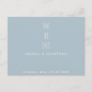 Search for winter wedding save the dates Blue
