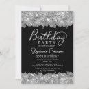 Search for silver 30th birthday invitations Typography