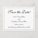 Search for traditional save the dates Black and white