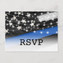 Search for the thin blue line invitations Flag