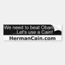 Search for cain bumper stickers Obama