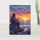 Search for man fishing birthday cards Lake