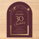 Search for gold 30th birthday invitations Girly