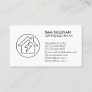 Search for electrical business cards Contractor