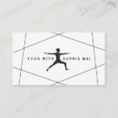Search for yoga instructor business cards Geometric