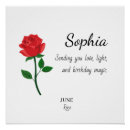 Search for june birthday posters June birth flower