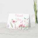 Search for pink butterfly thank you cards Wildflowers