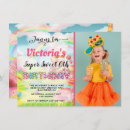Search for rainbow candy land invitations Sweets