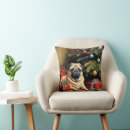 Search for pug christmas cushions Animal