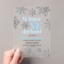 Search for blue snowflake invitations Silver