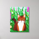 Search for ginger canvas prints Kitty