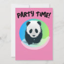 Search for panda bear birthday invitations Pink