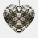 Search for silver heart christmas tree decorations Bling