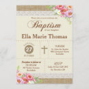 Search for pink lace christening invitations Burlap
