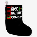 Search for cowboy christmas stockings Santa