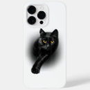 Search for yellow eyes iphone cases Black