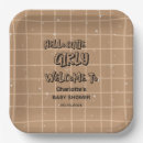 Search for brown gingham paper plates Modern