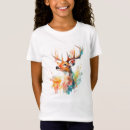 Search for watercolor kids tshirts Deer