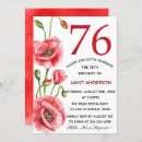 Search for 76th birthday invitations Floral
