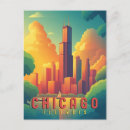 Search for chicago postcards City skyline