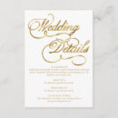 Search for gold foil wedding enclosure cards Formal