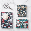 Search for skull christmas wrapping paper Santa