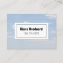 Search for blue cloud business cards Simple