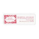 Search for flower wreath return address labels Modern