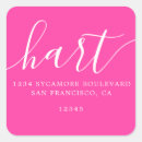 Search for bright pink return address labels Stylish