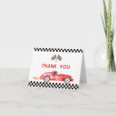 Search for race car thank you cards Growing up two fast