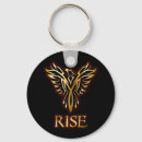 Search for phoenix round key rings Mythical creature