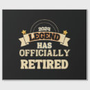 Search for retirement wrapping paper Work