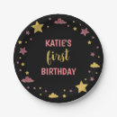 Search for pink paper plates First birthday