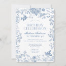 Search for french toile birthday invitations For her