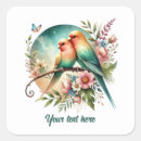 Search for love bird wedding stickers Cute