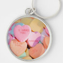 Search for candy heart key rings Hearts