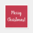 Search for red and white christmas napkins Simple