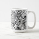 Search for black and white floral design mugs Pattern