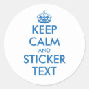 Search for keep calm labels Blue