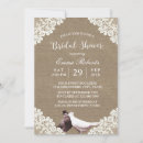 Search for burlap lace bridal shower invitations Elegant