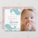 Search for nautical girl 1st birthday invitations Pink