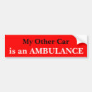 Search for fire and rescue bumper stickers Ambulance