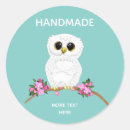 Search for white owls stickers Bird